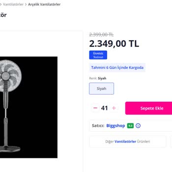 Pazarama Biggshop Mağazası Siparişi İptal Edip Fiyatı Yükseltiyor