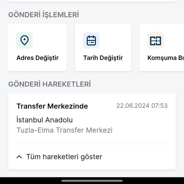 Trendyol Express 1 Hafta Hareketsiz Bekleyen Kargom
