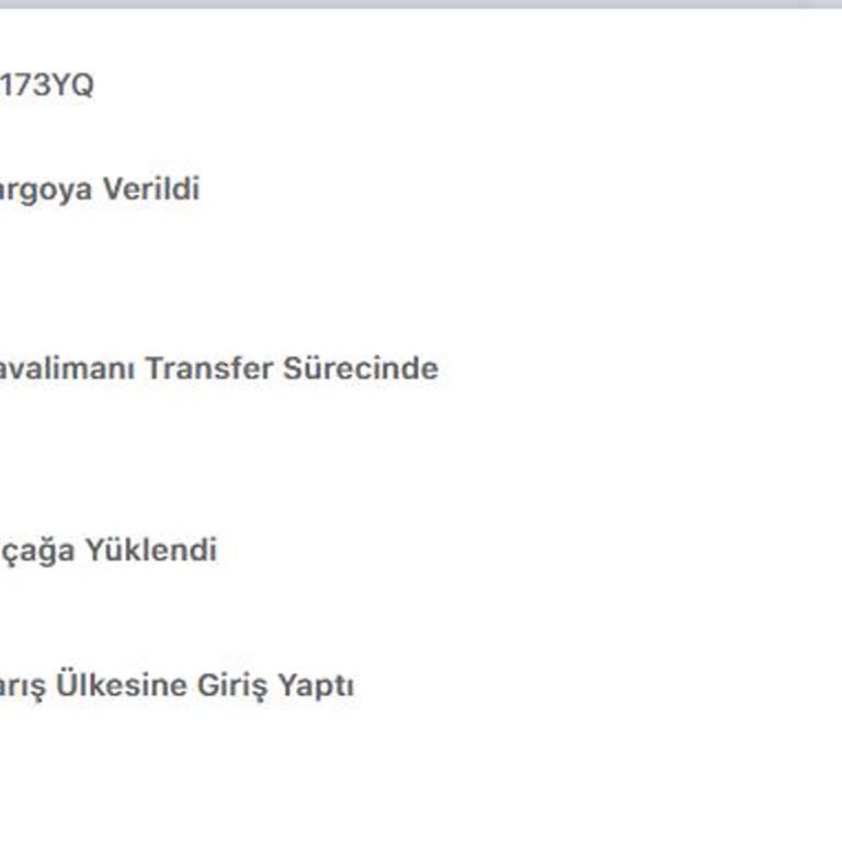 We World Express 7 Gündür Gümrük İşleminde Olan Kargo