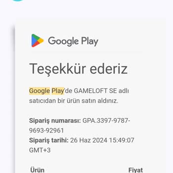 Gameloft Ürün Satın Alma Sorunu