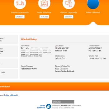 MNG Kargo Seyrantepe Şubesi Kargo Sorunları