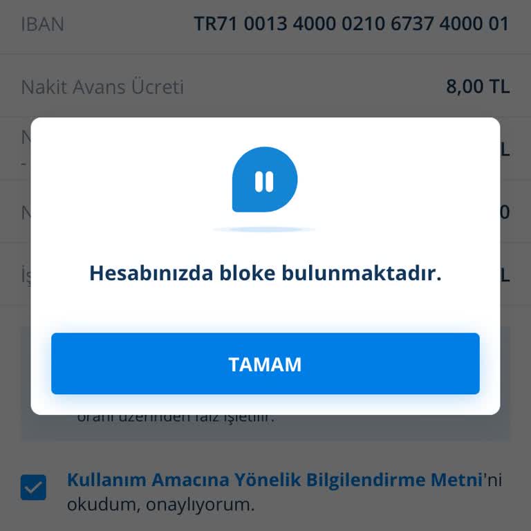 Denizbank Hesap Blok Esi