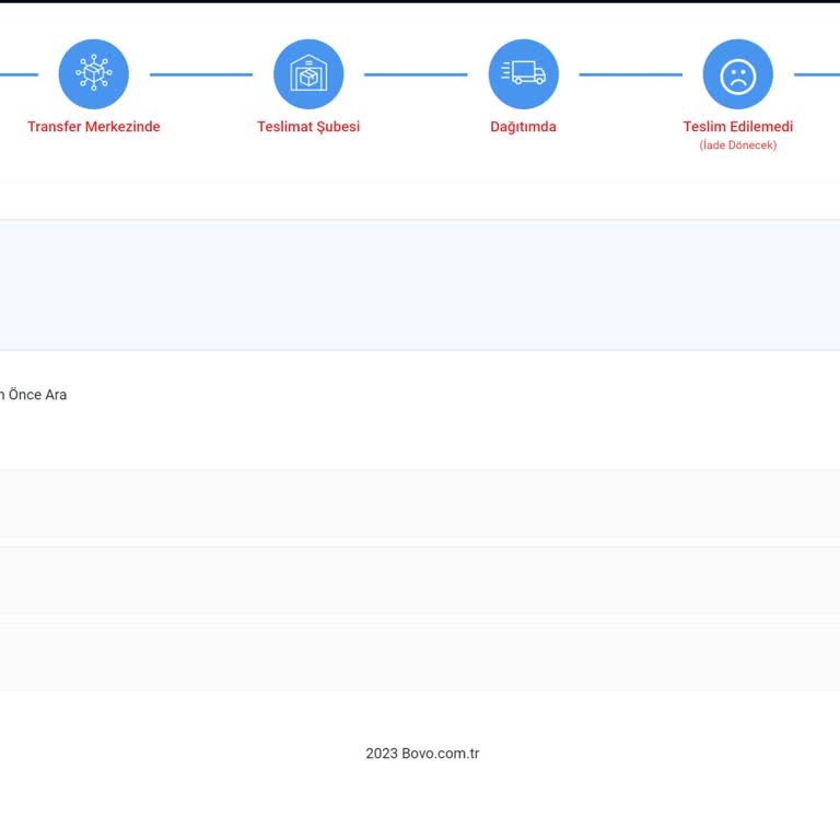 Bovo Kargo Teslimat Problemi