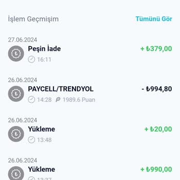Peşin İadede Paycell Uygulamasında Var Fakat Kartta Para Yok