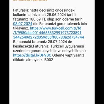Turkcell Fatura Mağduriyeti Ek Fatura