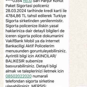 Türkiye Sigorta Sarı Panjur Sigorta Poliçesinin İptali