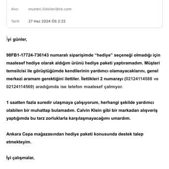 Calvin Klein Kimse Yardımcı Olmuyor Telefonlara Bile Bakılmıyor