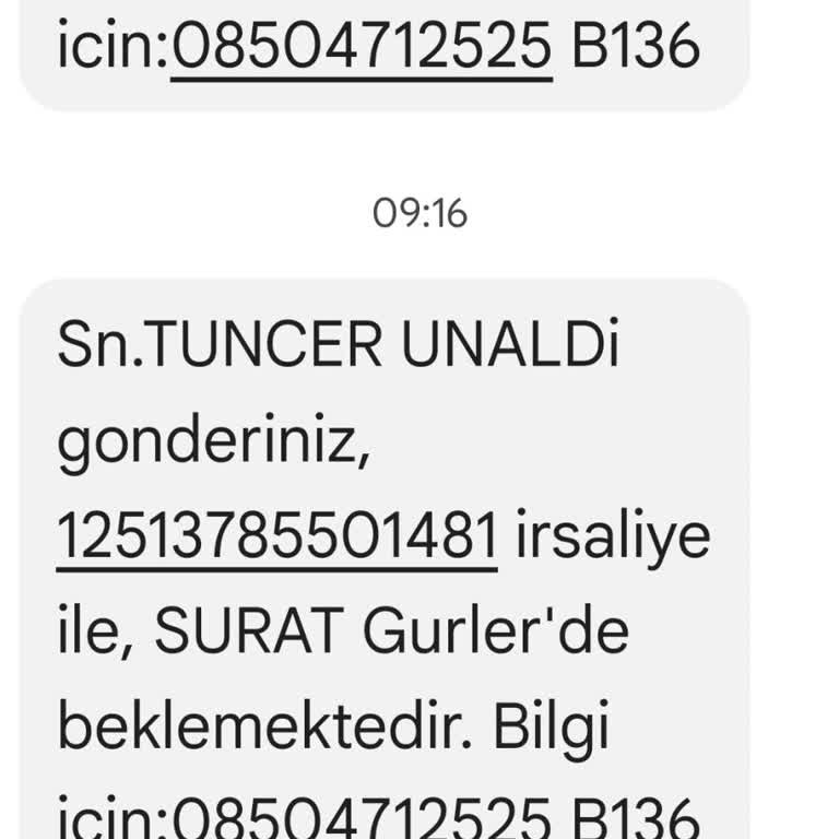 Sürat Kargo Mağduriyetinde Hep Yanlış Şubeye Yönlendirilmesi