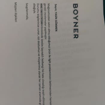 Boyner Mağazacılık İlgisizliği Ve Mağduriyeti