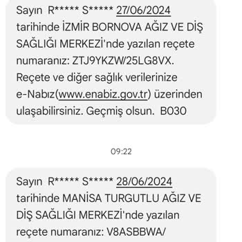 Turgutlu Ağız ve Diş Sağlığı Merkezi Manisa Turgutlu Diş Sağlık Merkezi Yanlış Numaraya Mesaj Atması