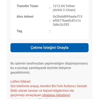 BTCTURK Den Binance'ye Param Gelmedi