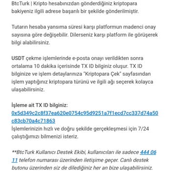 BTCTURK Den Binance'ye Param Gelmedi