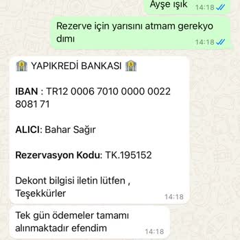 Sapanca Sahra Bungalov'da İade Sorunu Ve Ek Ödeme Talebi