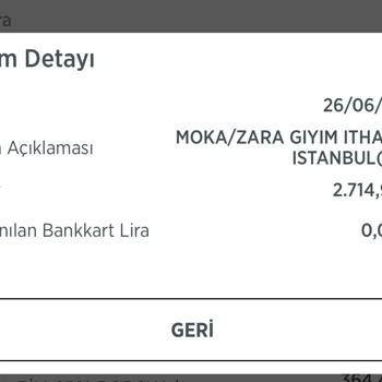 Zara Ödemesini Yapmış Olduğum Ürünleri İptal Etti