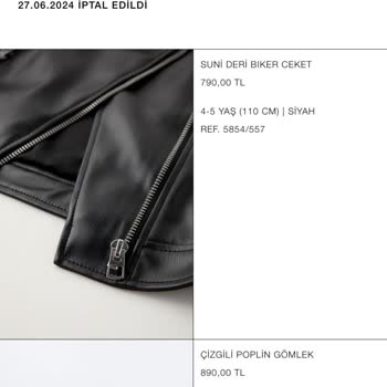 Zara Ödemesini Yapmış Olduğum Ürünleri İptal Etti