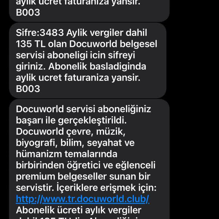 Vodafone 1240 Docuworld İzin Dışı Üyelik