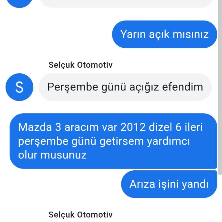Selçuk Otomotiv Osmaniye'de Araç Arızası Ve Servis Deneyimi