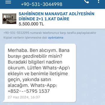 Sahibinden.com Üzerinden Gelen Saçma Mesajlar