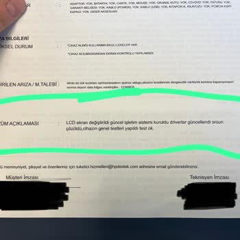 HP Yetkili Servis Ve Garanti Süreçleri