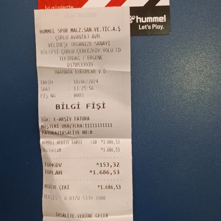 Hummel Çorlu Avantaj Mağazası