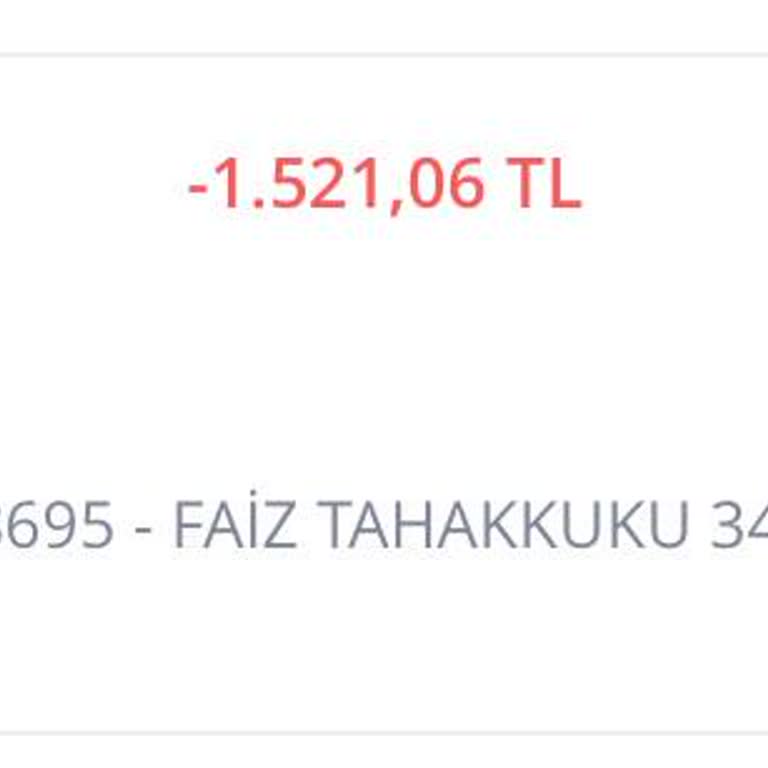 İş Bankası Türkiye İş Bankasının 1 Gün Gecikme İçin 1.500 ₺ Faiz Alması