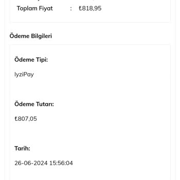 Pesieria Ürünün Kargoya Verilmemesi Ve İletişim Kanallarına Yanıt Vermemeleri