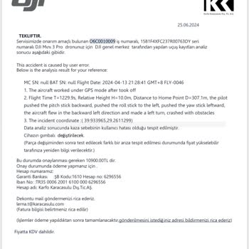 Dji Ufak Bir Gimble Parçası Kırık Halde Yolladığım Dronu Serviste Bozdular