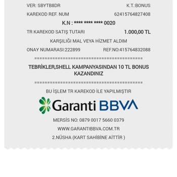 Garanti BBVA Bonus Kampanyası Mağduriyeti: Shell Bayisi Anlaşma Sorunu