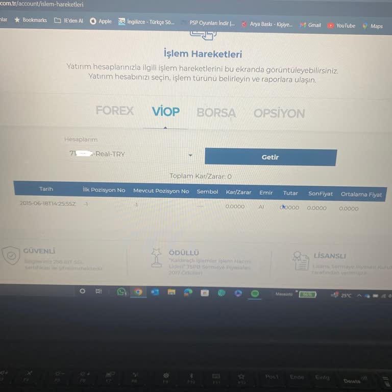 GCM Yatırım Hesaplara Ulaşım Ve Sistem Hataları