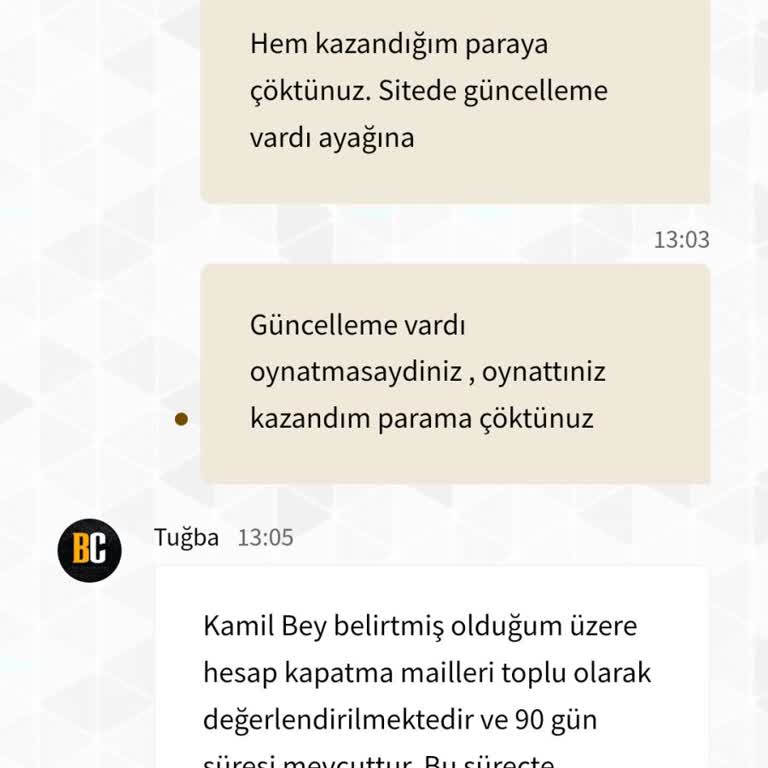 Betcup Hesap Kapatma Ve Ödeme Sorunları