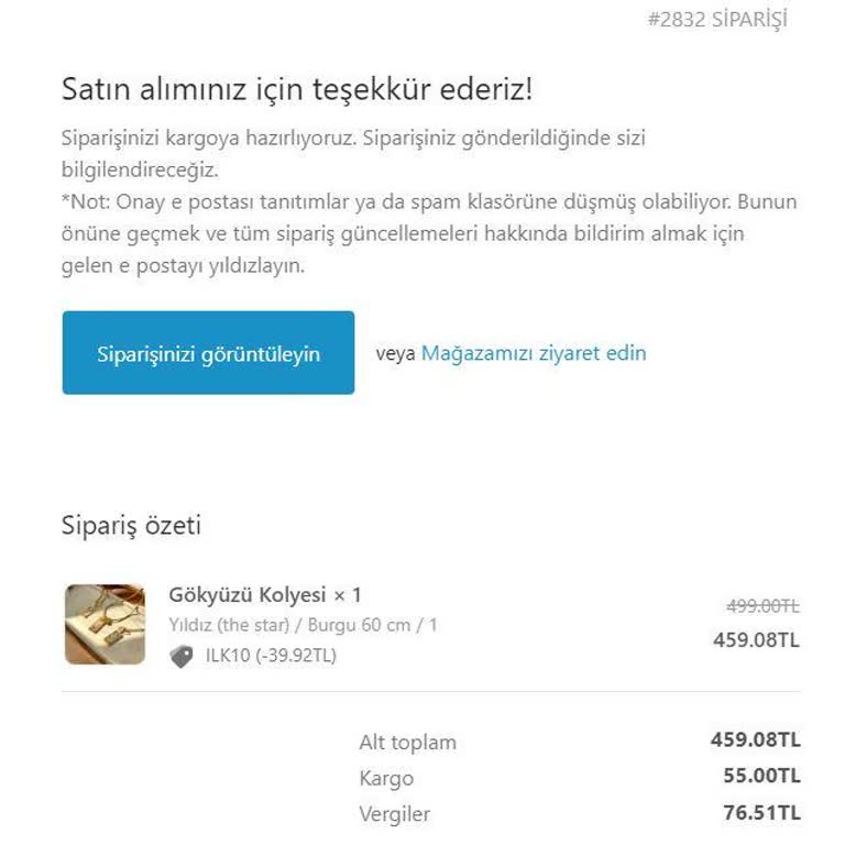 Www.shopnour.co Firmasının Siparişimi Göndermemesi.