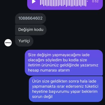 Zi Official Yanlış Ürün Ve İlgisiz Müşteri Hizmetleri: Acil Kargo Sorunu