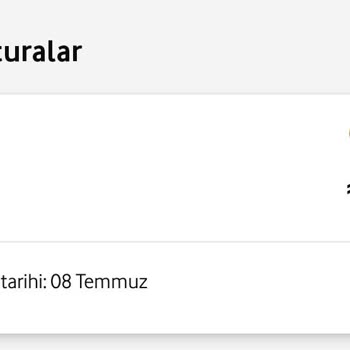 Vodafone Faturasıza Geçiş Ve Çekmeme Sorunu!