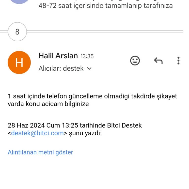 Bitci.com Telefon No Güncelleme
