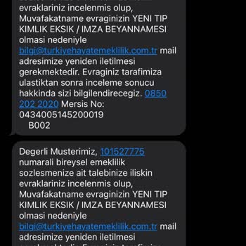 Türkiye Hayat Emeklilik İnsanları Mağdur Edemezsin...