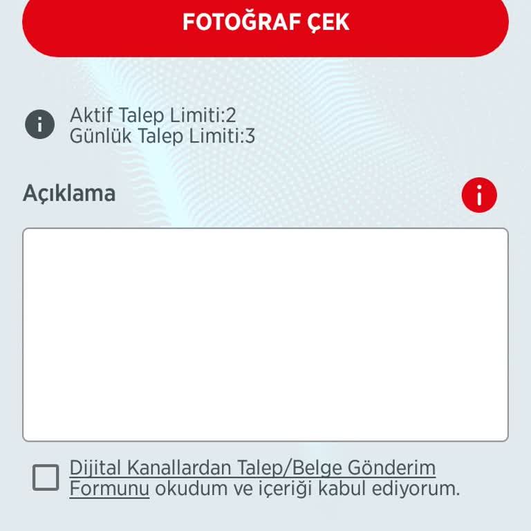 Ziraat Bankası Talep Beğe Gönderimi Süper Şube