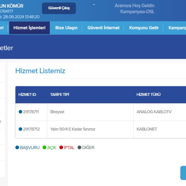 Kablo Net Ev İnterneti Sorumsuzluğu