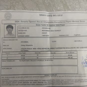 Milli Eğitim Bakanlığı (MEB) LGS Sınav Tedbir Hakkı Uygulanmadı