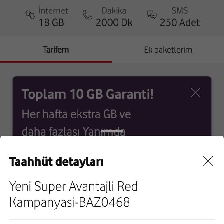 Vodafone Yanıltıcı Tarife Bilgilendirmesi Ve Hizmet Kesintisi