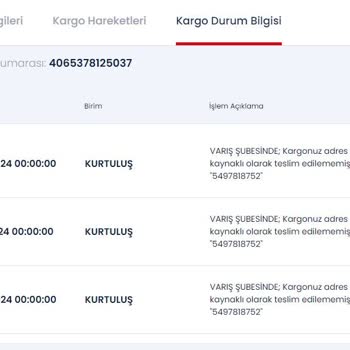 Aras Kargo Şubeleri Hatalarını Kabul Etmiyorlar