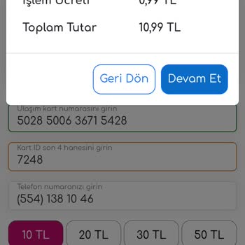 Ankara Kart İşlem Ücreti Hk