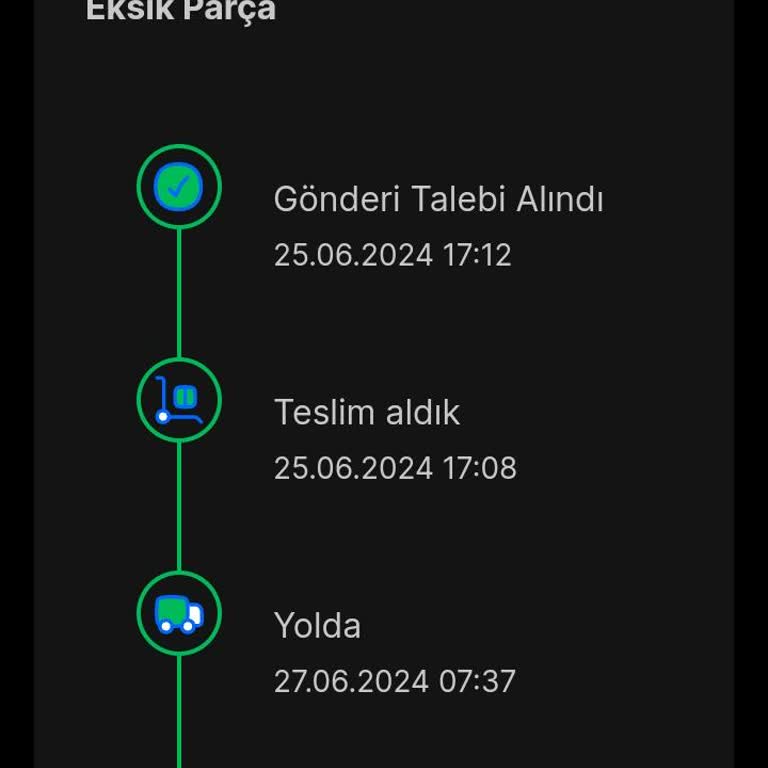 Sendeo Kargo Eksik Parça!