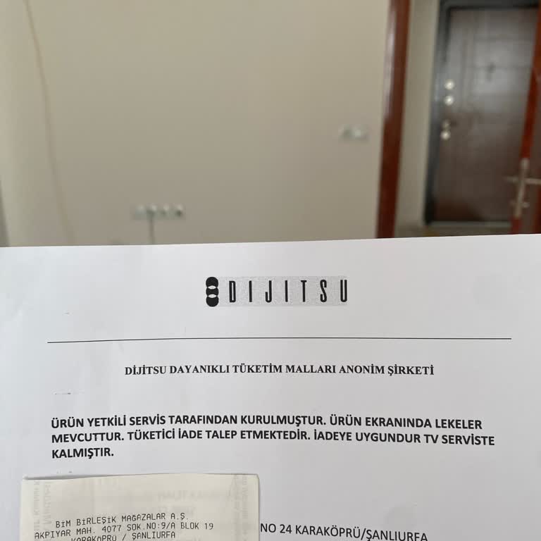 BİM Dijitsu TV İade Mağduriyetim