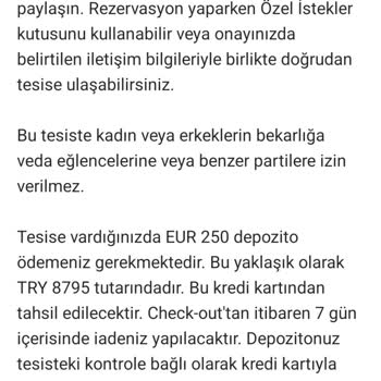 Booking.com Depozito İade Parası