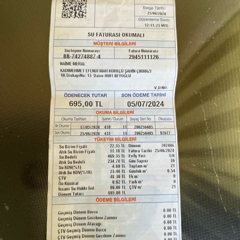 İSKİ Su Atik Bedeli