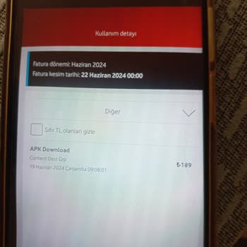 Vodafone Faturama Ek Ücret Yapılması