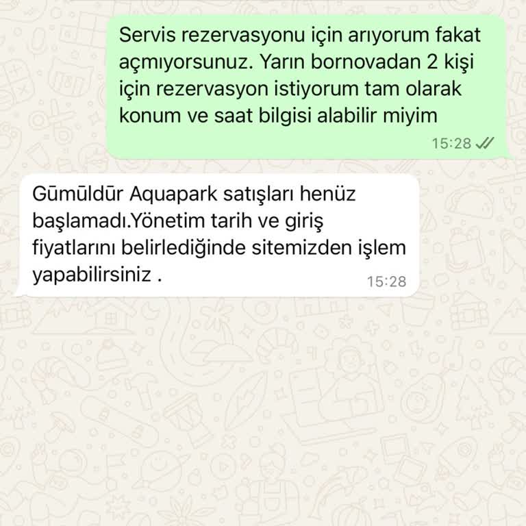 Yalı Castle Gümüldür Aquapark Servis Ve Müşteri Destek Rezaletliği