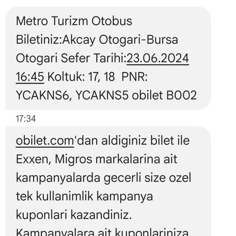 Obilet Arızalanan Otobüs Biletini İade Etmediler,
