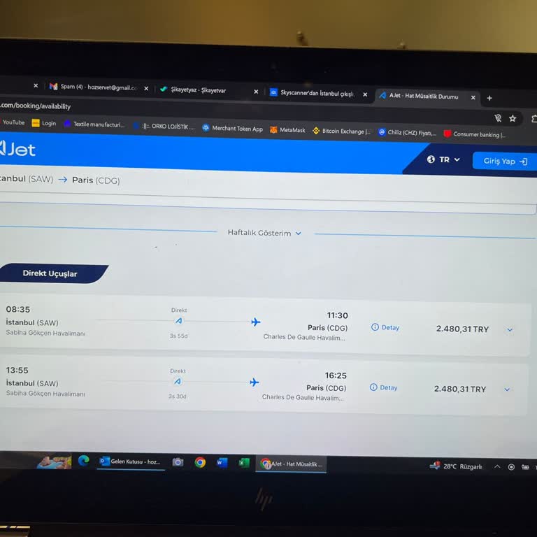 Ucuza Bilet Sitesinde Bagaj Ve Bilet Fiyatı Sorunu