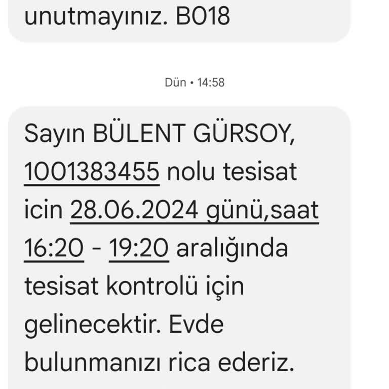 İGDAŞ Gaz Randevusunu İptal Etti.